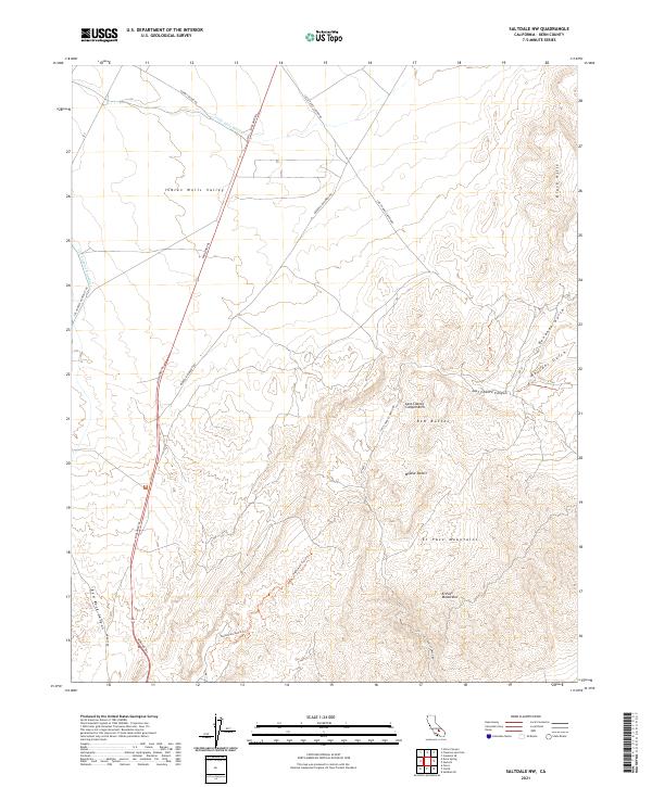USGS Topographic Map – Saltdale NW