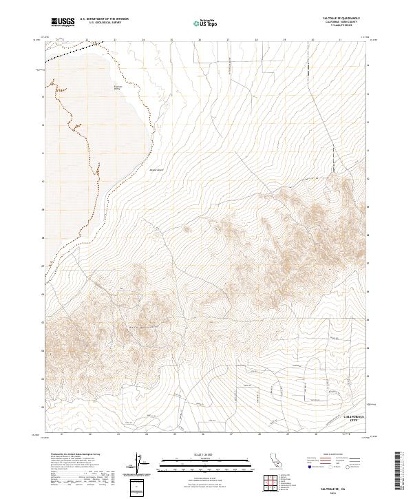 2021 Map of Saltdale SE, 2021 Print