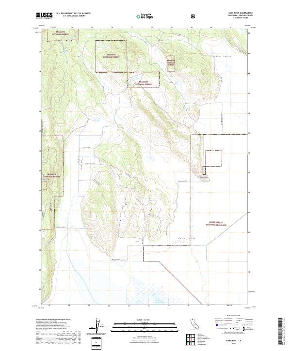 USGS Topographic Map – Sams Neck