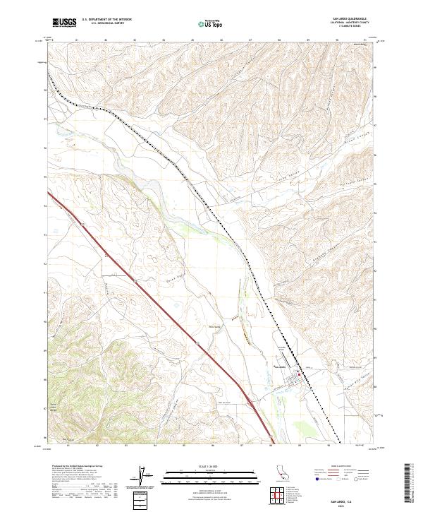USGS Topographic Map – San Ardo