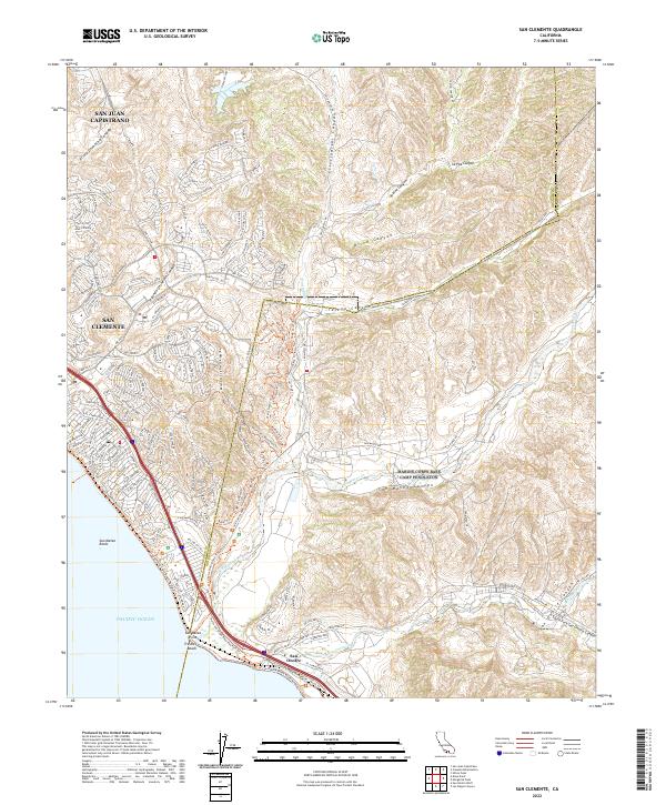 USGS Topographic Map – San Clemente