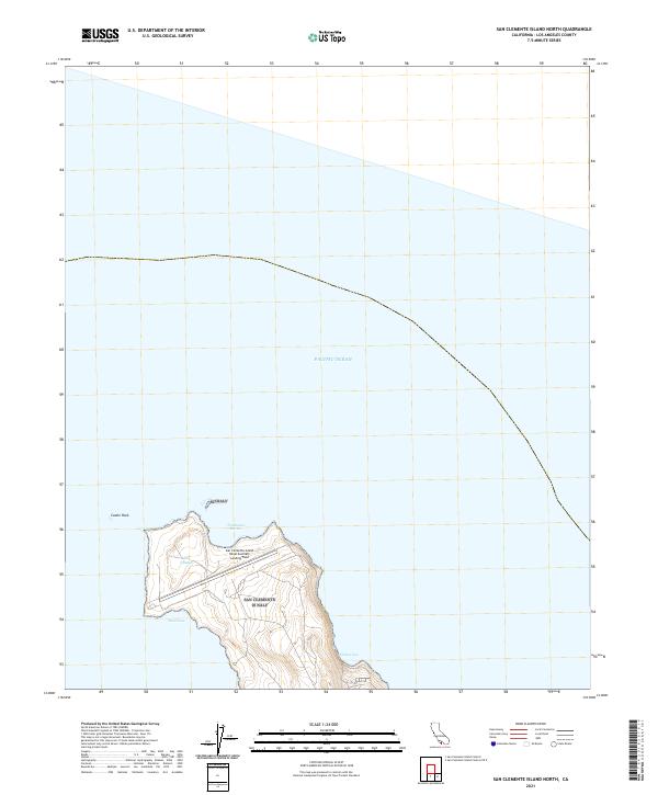 USGS Topographic Map – San Clemente Island North