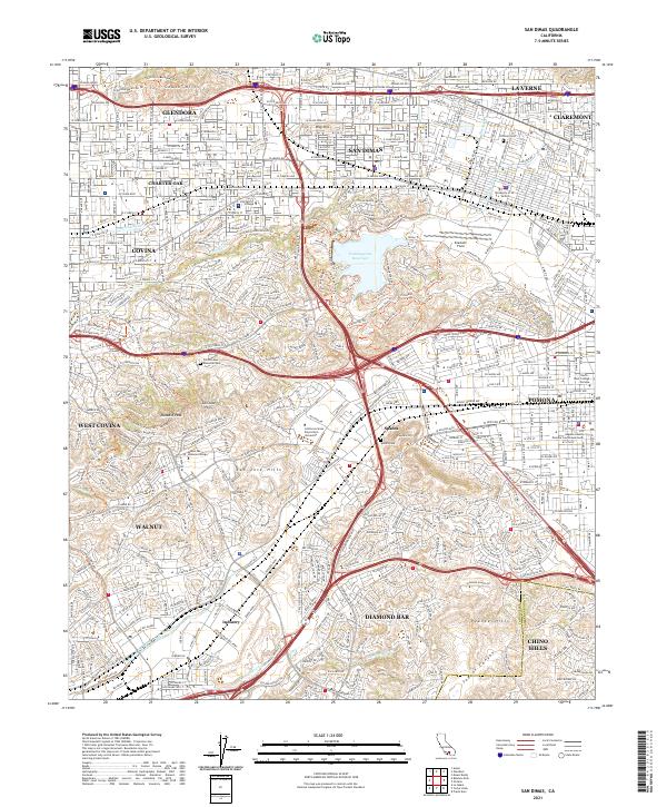 USGS Topographic Map – San Dimas