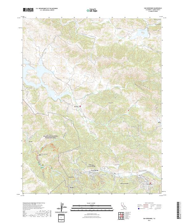 USGS Topographic Map – San Geronimo