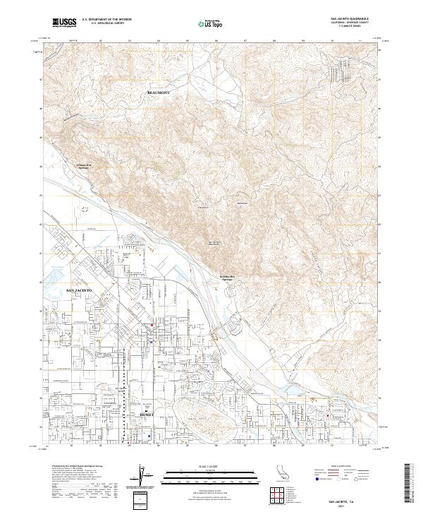USGS Topographic Map – San Jacinto