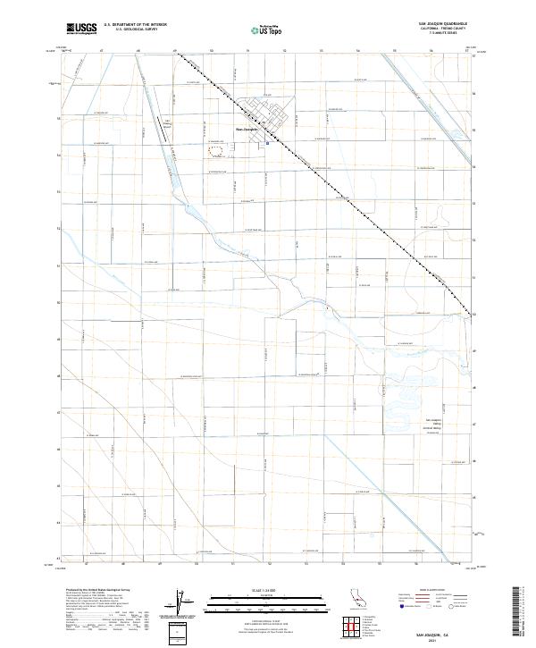 USGS Topographic Map – San Joaquin
