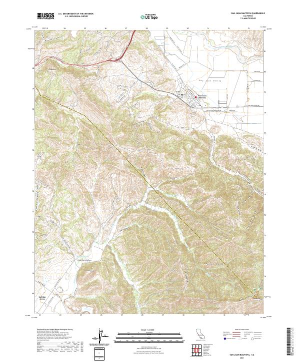 USGS Topographic Map – San Juan Bautista