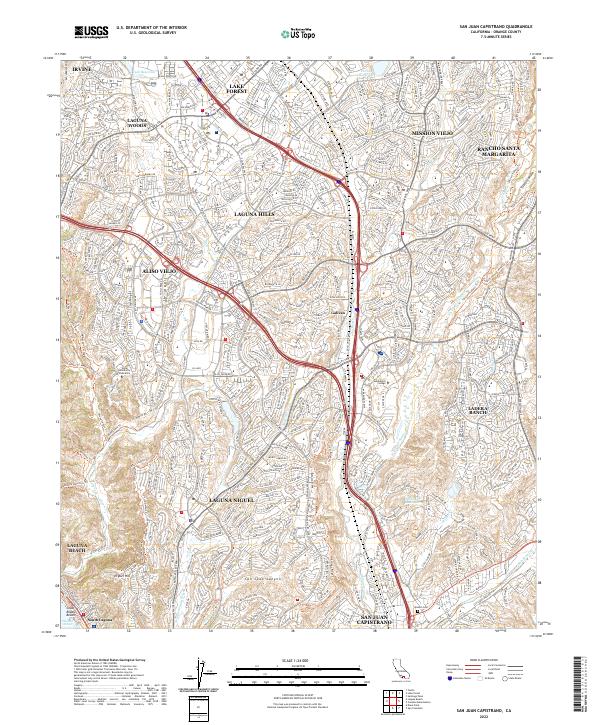 USGS Topographic Map – San Juan Capistrano