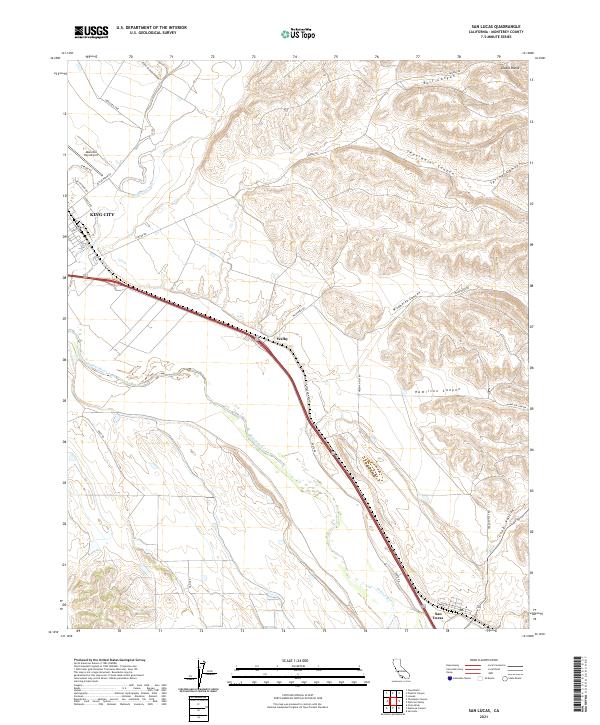 USGS Topographic Map – San Lucas