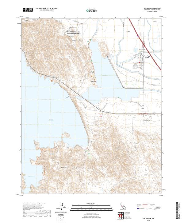 USGS Topographic Map – San Luis Dam