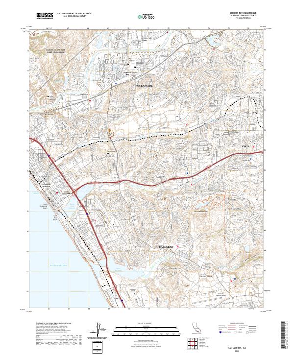 USGS Topographic Map – San Luis Rey