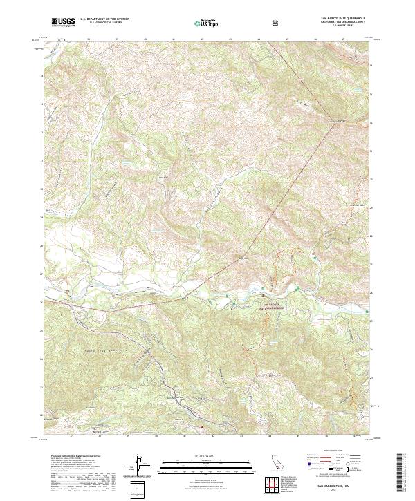 USGS Topographic Map – San Marcos Pass
