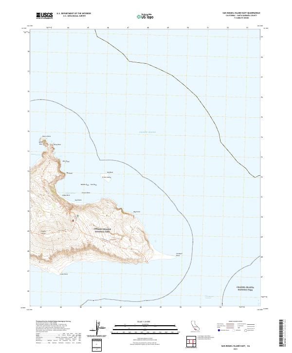 USGS Topographic Map – San Miguel Island East