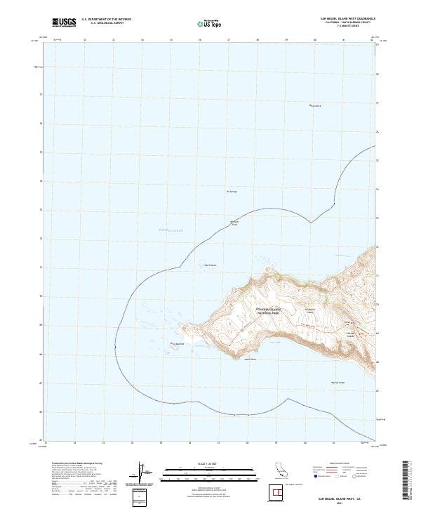 USGS Topographic Map – San Miguel Island West