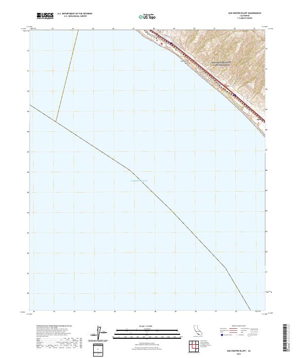 USGS Topographic Map – San Onofre Bluff