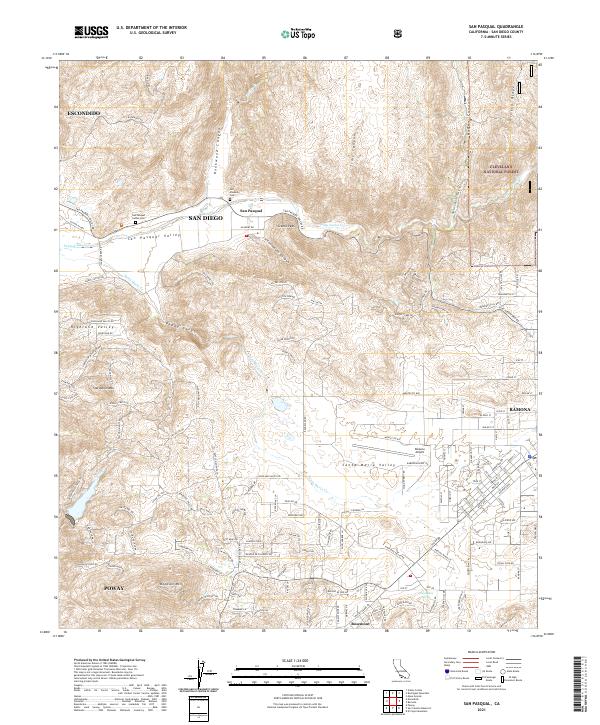 USGS Topographic Map – San Pasqual