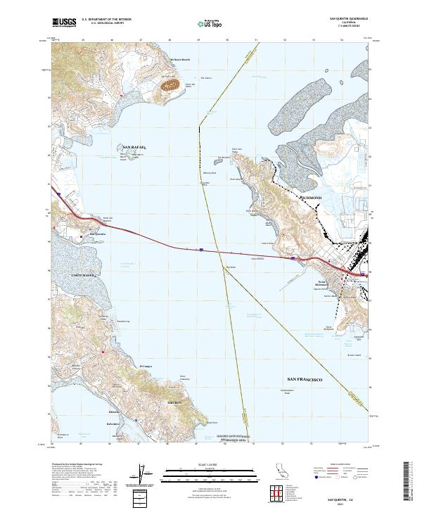 USGS Topographic Map – San Quentin