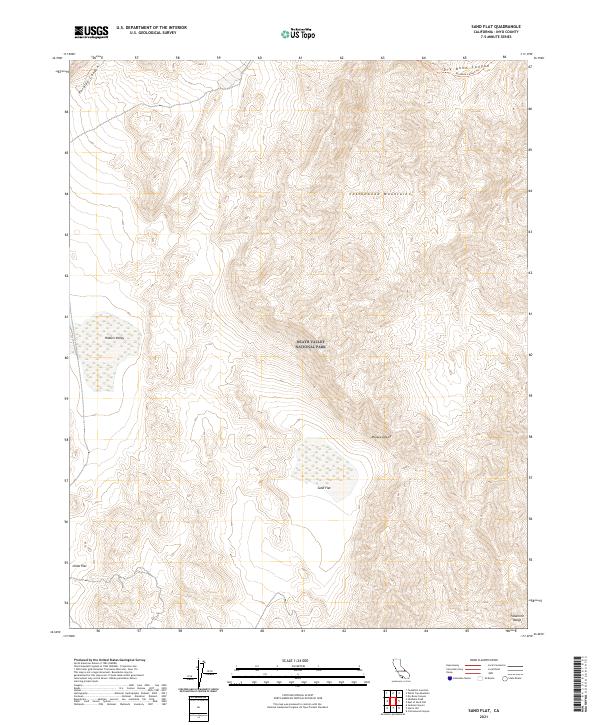 USGS Topographic Map – Sand Flat