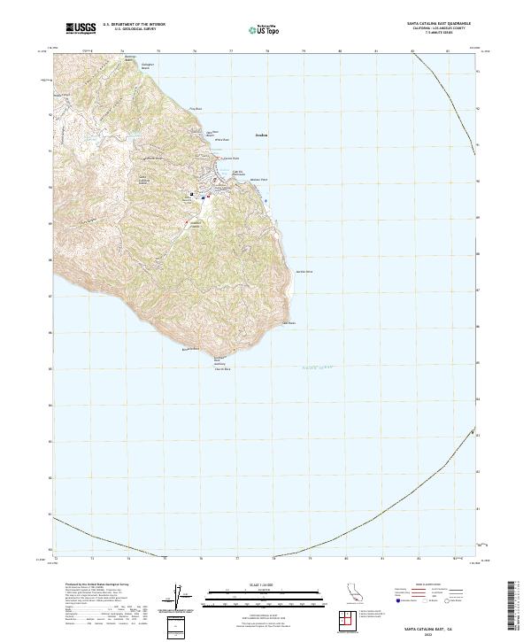 USGS Topographic Map – Santa Catalina East