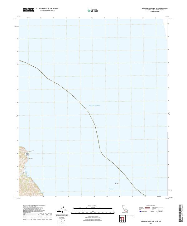 USGS Topographic Map – Santa Catalina East OE N