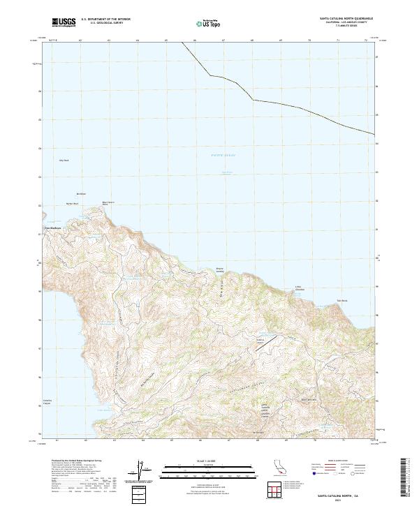 USGS Topographic Map – Santa Catalina North