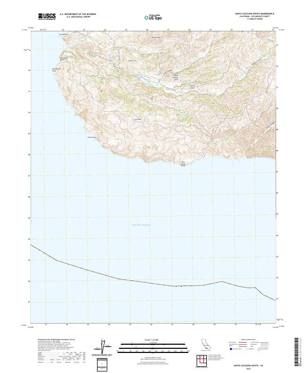 USGS Topographic Map – Santa Catalina South