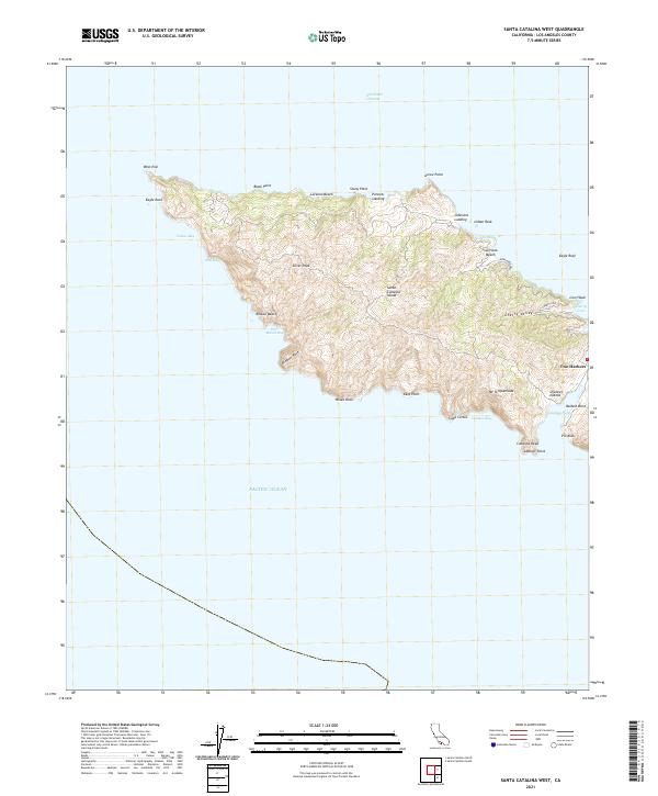 USGS Topographic Map – Santa Catalina West