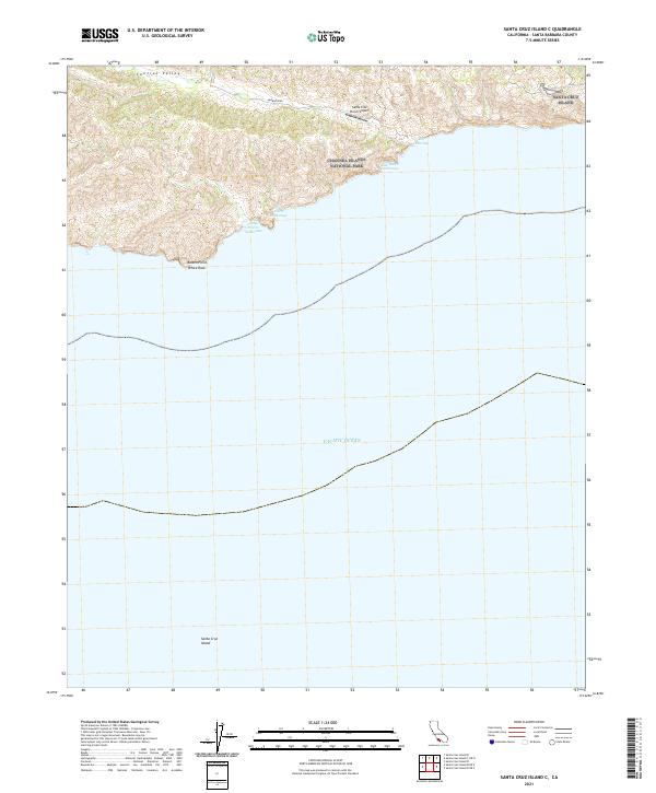 USGS Topographic Map – Santa Cruz Island C
