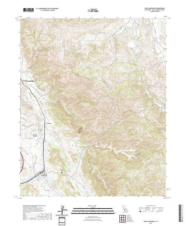 USGS Topographic Map – Santa Margarita