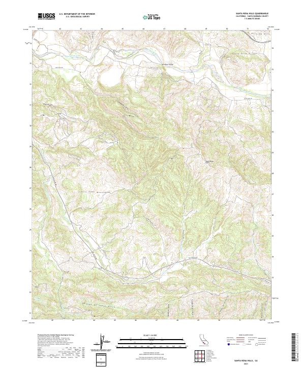 USGS Topographic Map – Santa Rosa Hills