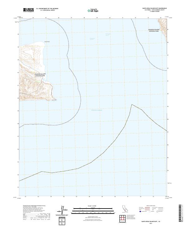 USGS Topographic Map – Santa Rosa Island East