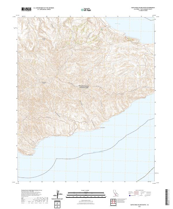 USGS Topographic Map – Santa Rosa Island South