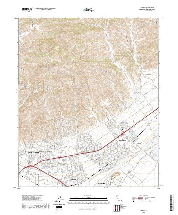 USGS Topographic Map – Saticoy