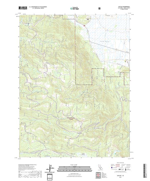 USGS Topographic Map – Sattley