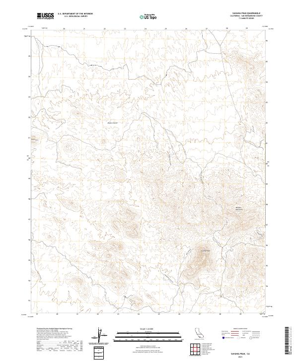 USGS Topographic Map – Savahia Peak