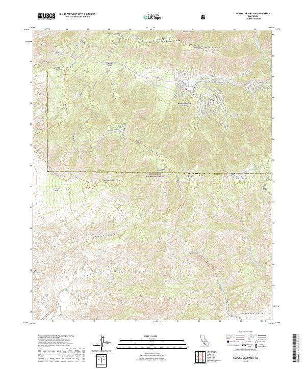 USGS Topographic Map – Sawmill Mountain