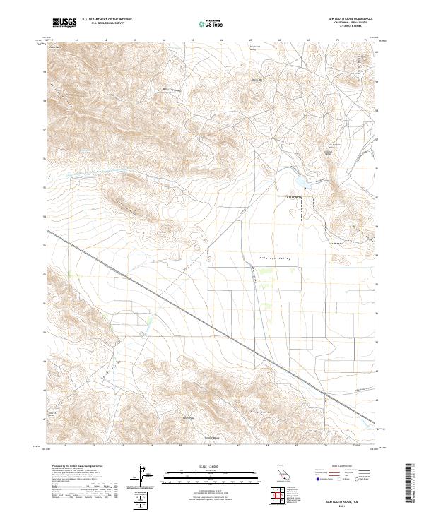 USGS Topographic Map – Sawtooth Ridge