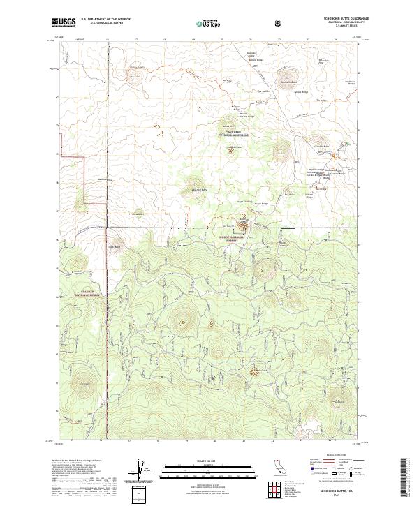 USGS Topographic Map – Schonchin Butte