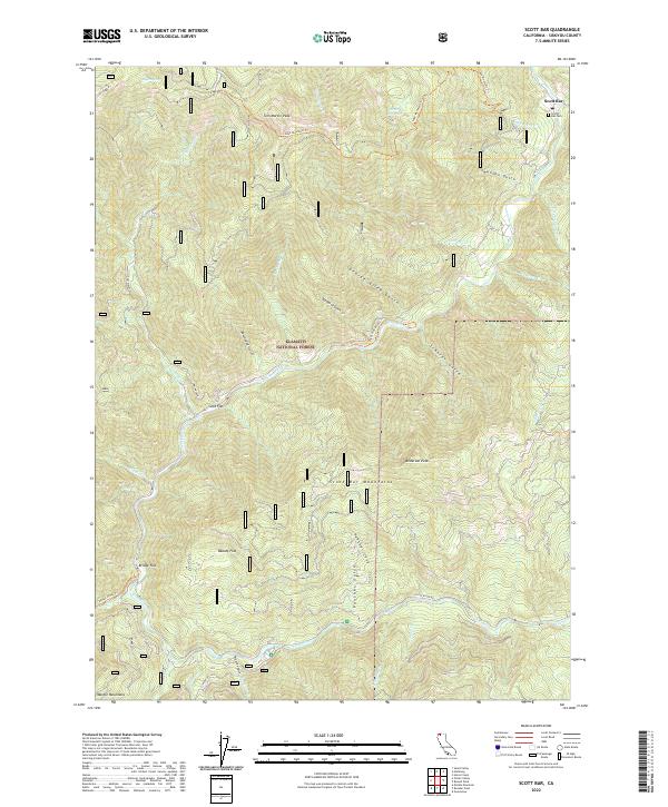 USGS Topographic Map – Scott Bar