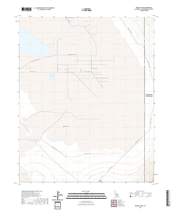 USGS Topographic Map – Searles Lake