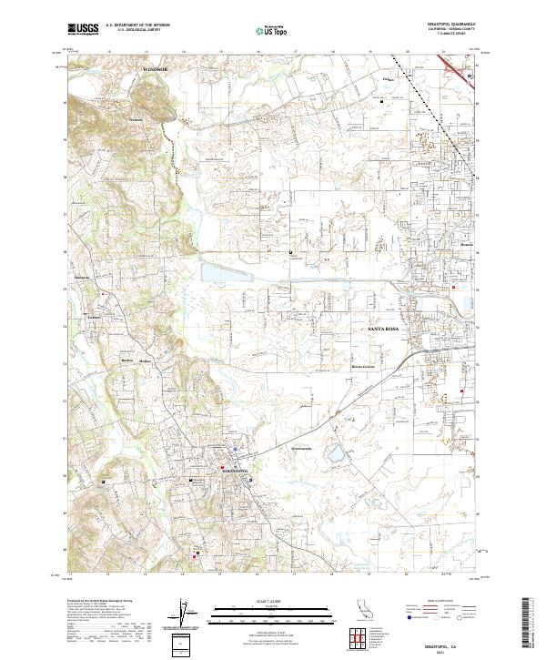 USGS Topographic Map – Sebastopol