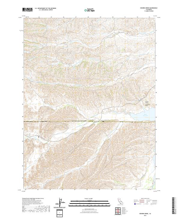 USGS Topographic Map – Sehorn Creek