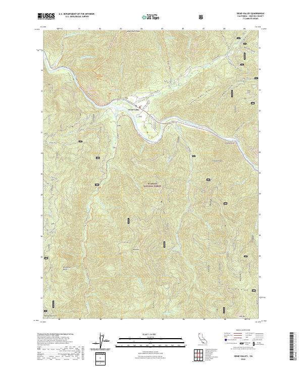 USGS Topographic Map – Seiad Valley
