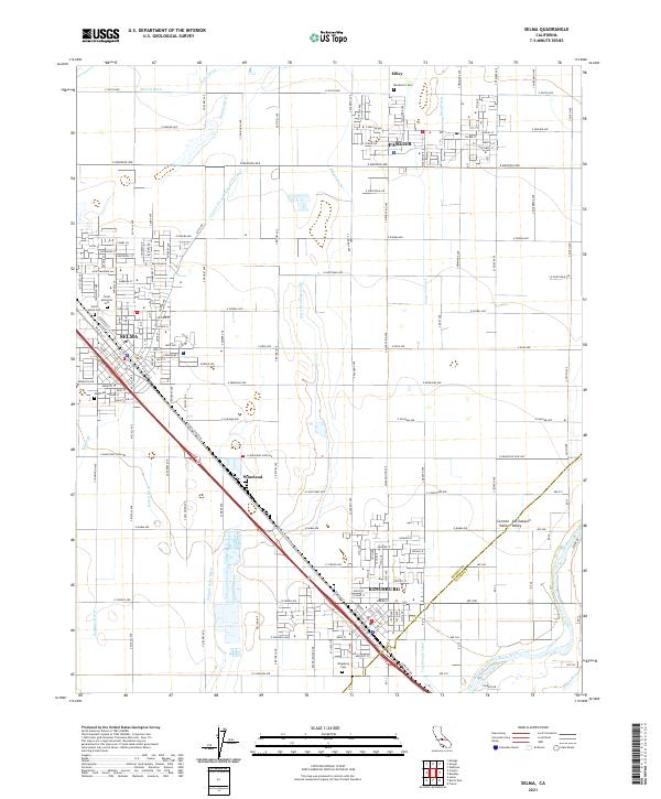 USGS Topographic Map – Selma