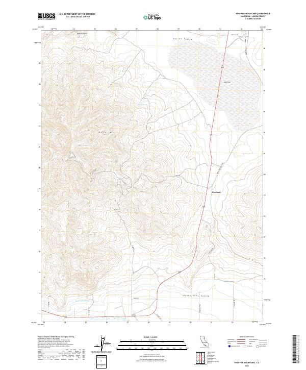 USGS Topographic Map – Shaffer Mountain