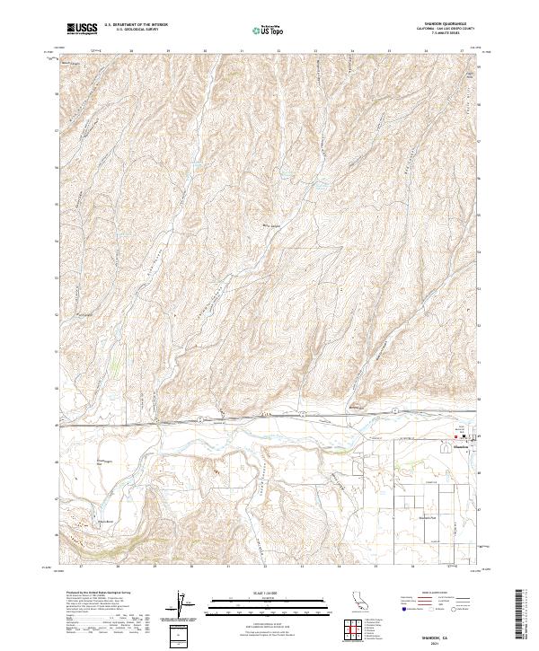 USGS Topographic Map – Shandon