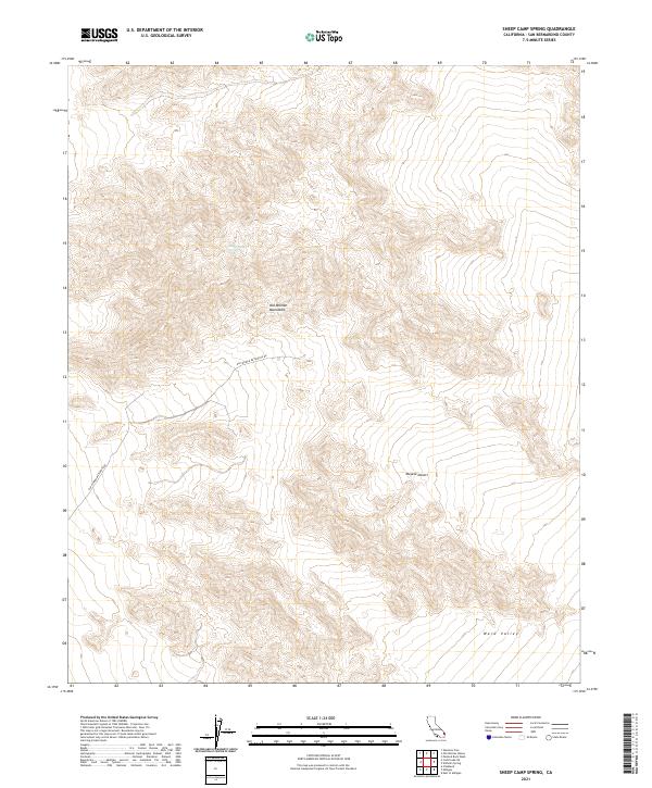 USGS Topographic Map – Sheep Camp Spring