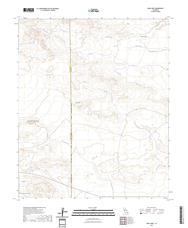 USGS Topographic Map – Shell Reef