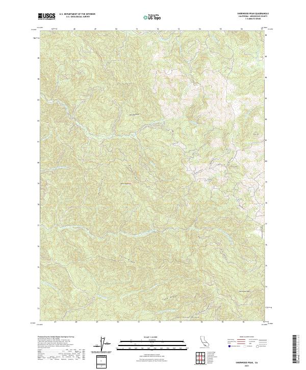 USGS Topographic Map – Sherwood Peak
