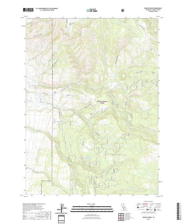 USGS Topographic Map – Shields Creek